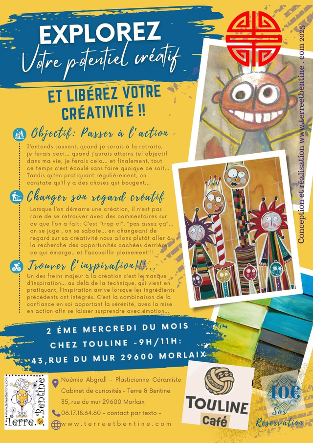 Atelier exploration créative: CHEZ TOULINE CAFE