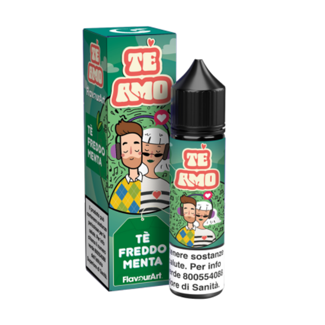 FLAVOURART Te Amo Tè Freddo Menta SHOT 20/60 20ml EAN8058611839689
