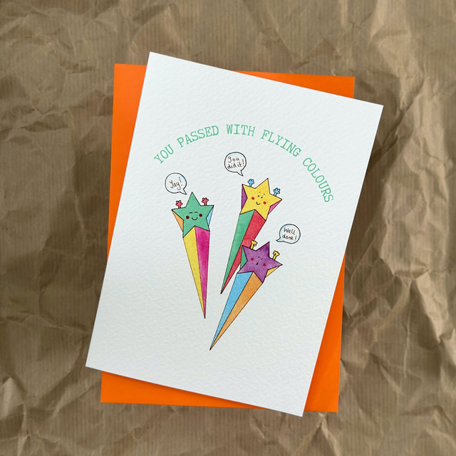 You Passed with Flying Colours - Greeting Card