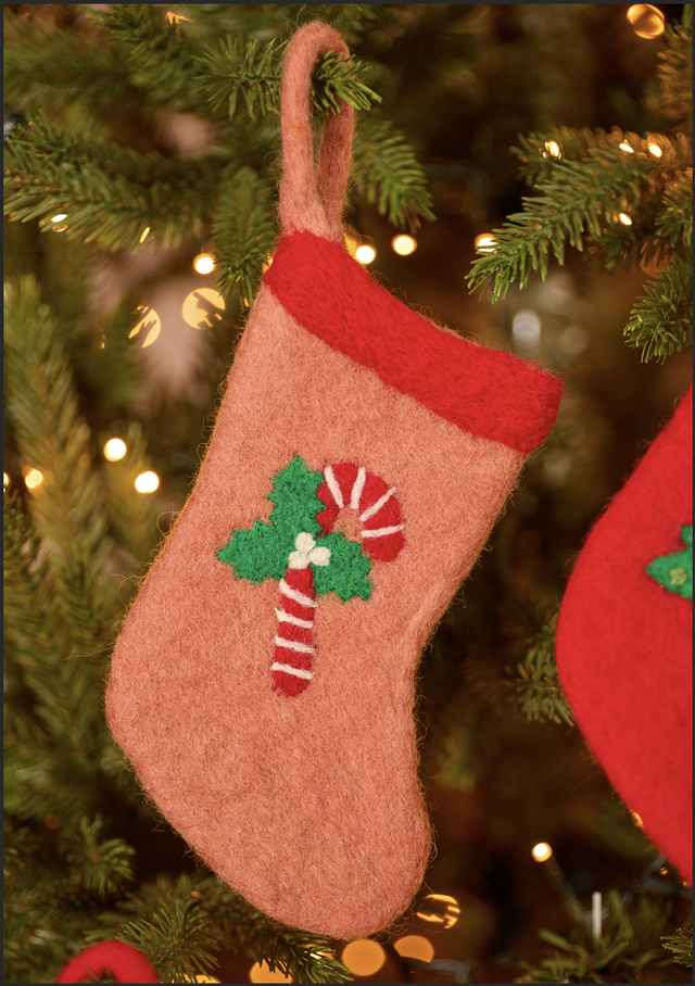 Felt Character Mini Stockings, Available in 5 Designs