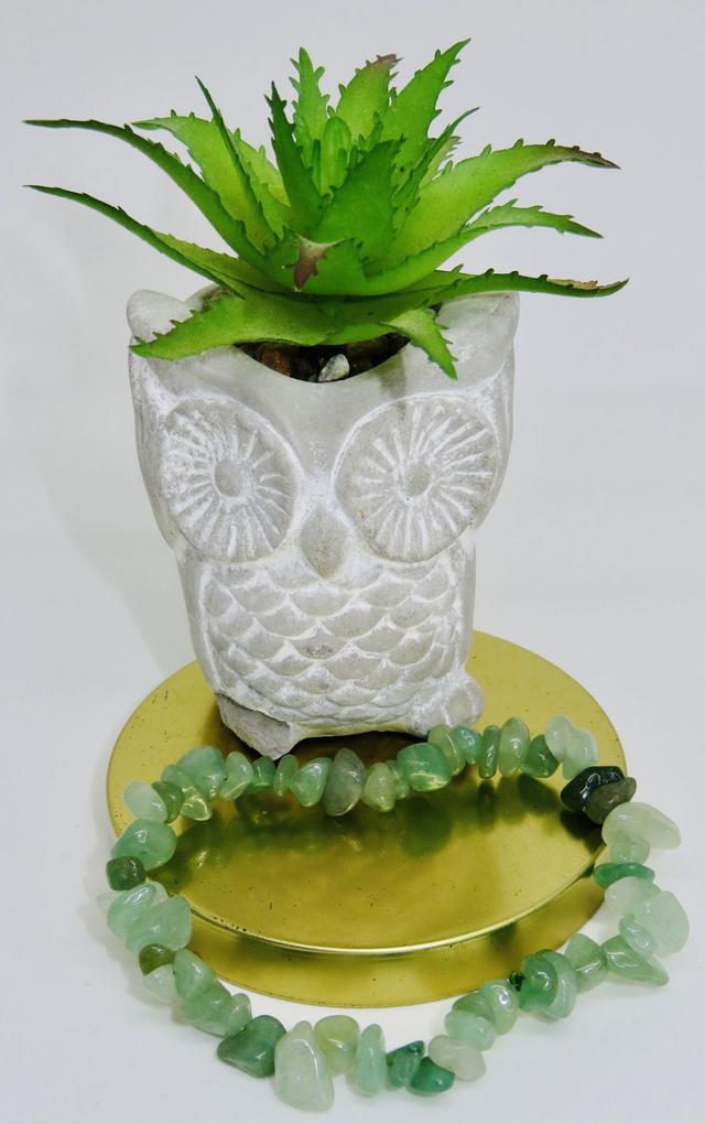 Bracelet baroque en Aventurine verte