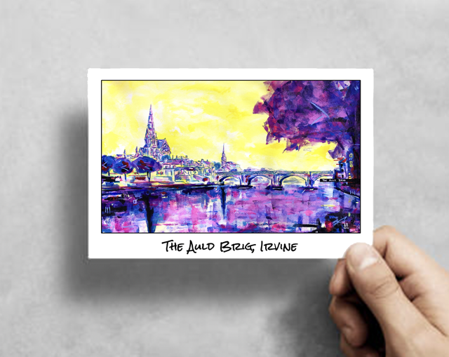 X10 Postcards -  The Auld Brig, Irvine (40p per unit)