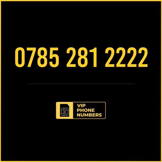 0785 281 2222 - VIP Gold Phone Number 