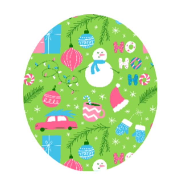 Christmas Snowmen Green