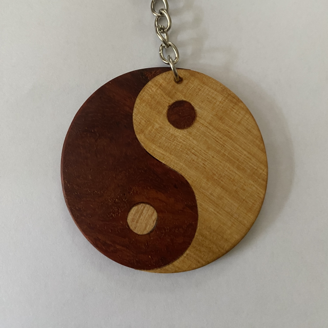 Porte clef ying et yang 