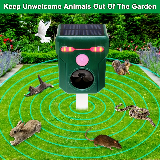 Solar Soundwave technology Animal Repeller