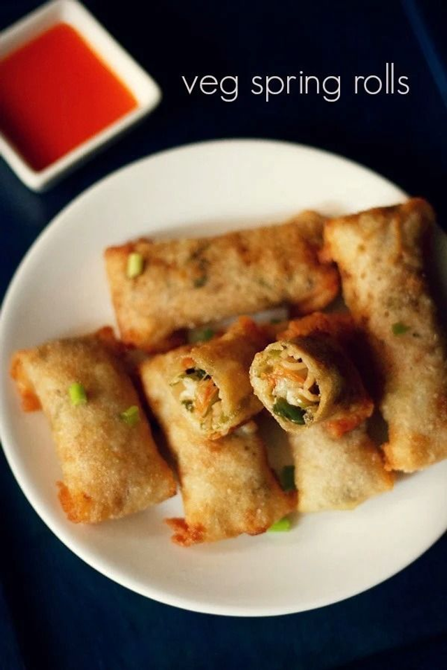 Spring Roll (3 Pcs) – Crispy Vegetable-Filled Rolls