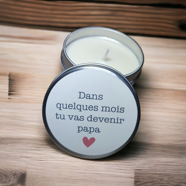 Bougie parfumée Dans quelques mois tu vas devenir papa