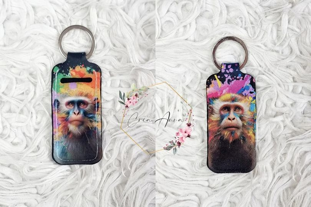 Porte-baume à lèvres ou briquet singe