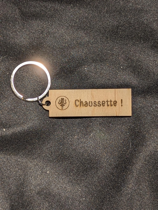 Porte clé mot du nain - Chaussette !