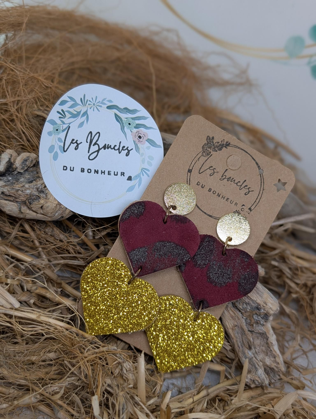 Ti cœur ❤️ tc001 rouge doré 