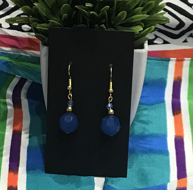 Blue Dangling Earrings - BLDE11