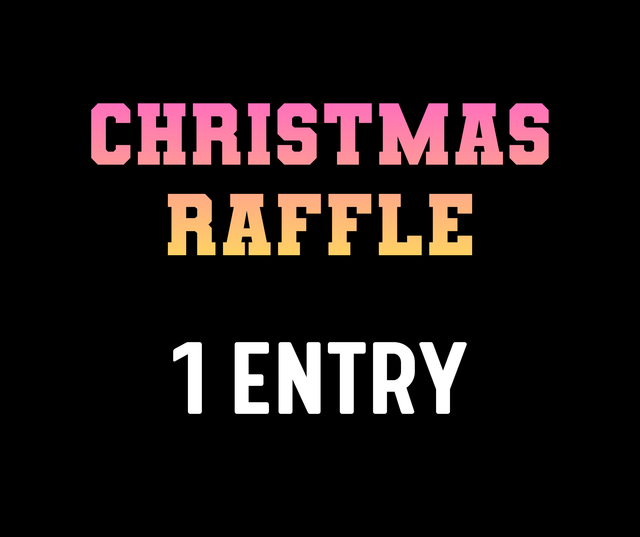 1 ENTRY CHRISTMAS RAFFLE
