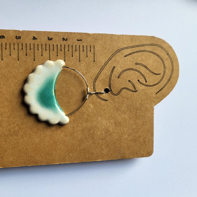 NEW - Frilly Hoop Earrings - 3 colourways available