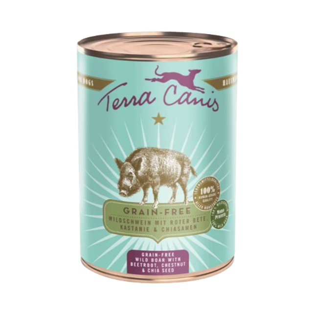 Terra Canis Sanglier avec betterave, châtaigne et graine de Chia