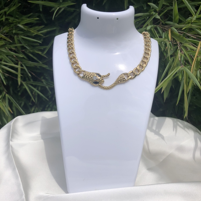 Caroline * collier maille serpent 