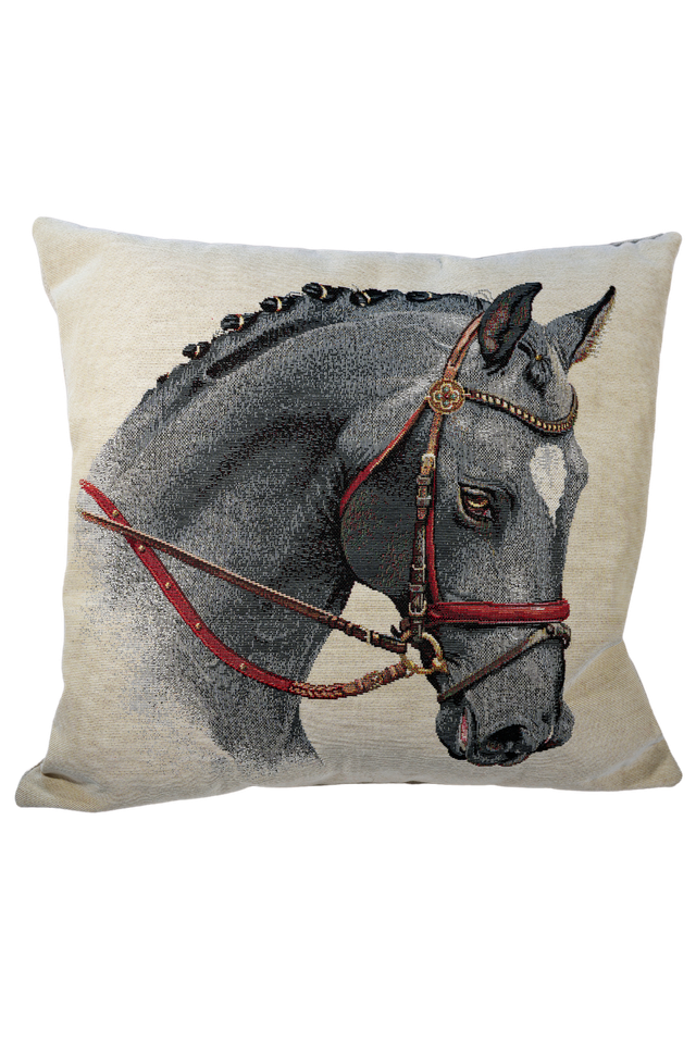 Coussin Équestre – Dos Velours et Doublure Polaire