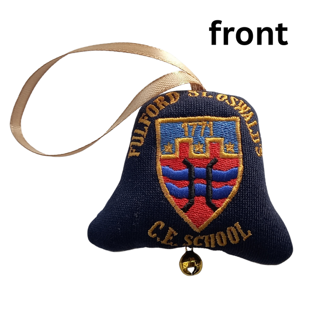 Handmade Christmas ornament - upcycled uniform