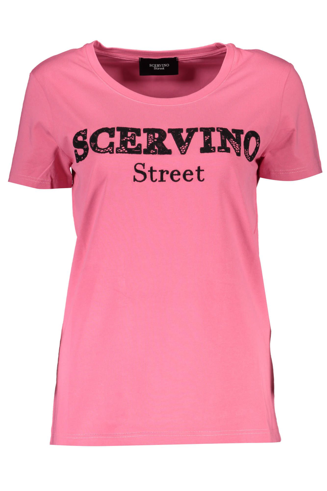 SCERVINO STREET T-SHIRT MANICHE CORTE DONNA ROSA