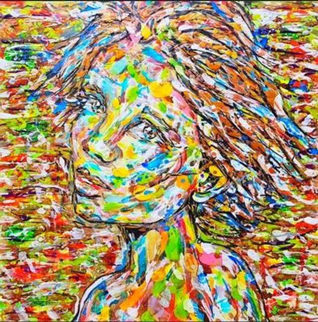 Parlez-moi d'Amour - 100x100cm - 2021