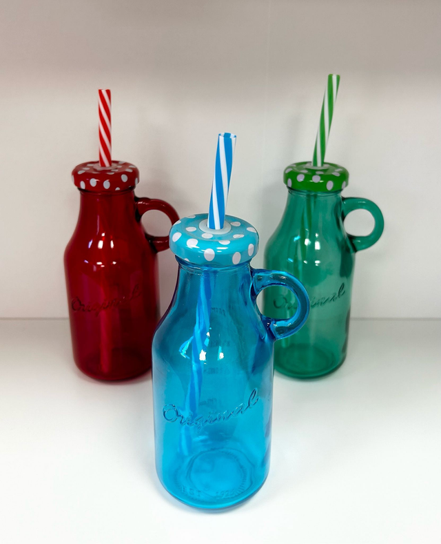 Bicchiere con cannuccia 250Ml