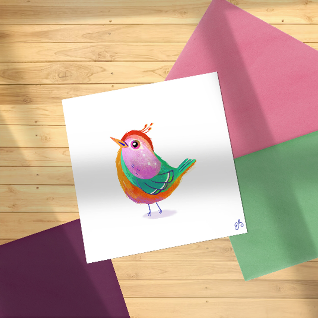 Print Oiseau Poulette