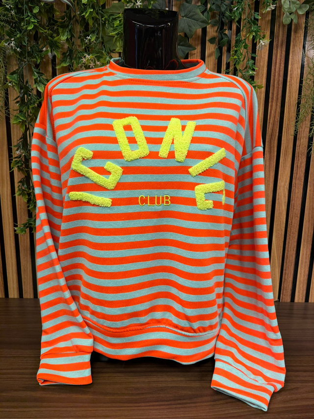 Sweater Iconic - oranje/mint