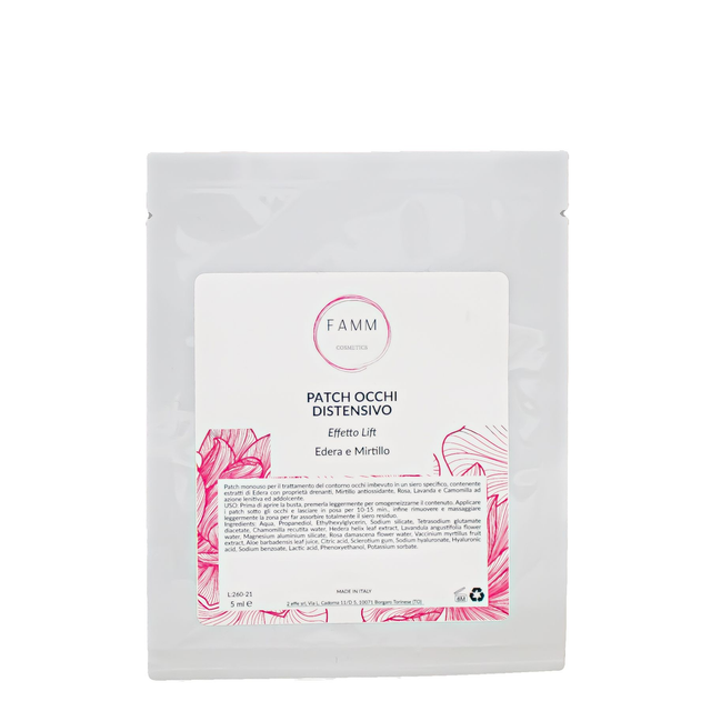 PATCH OCCHI DISTENSIVO EFFETTO LIFT EDERA E MIRTILLO