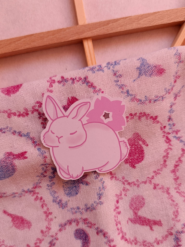 Kirschblüten Hase Sticker