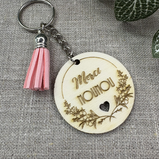Porte-clés Merci Nounou