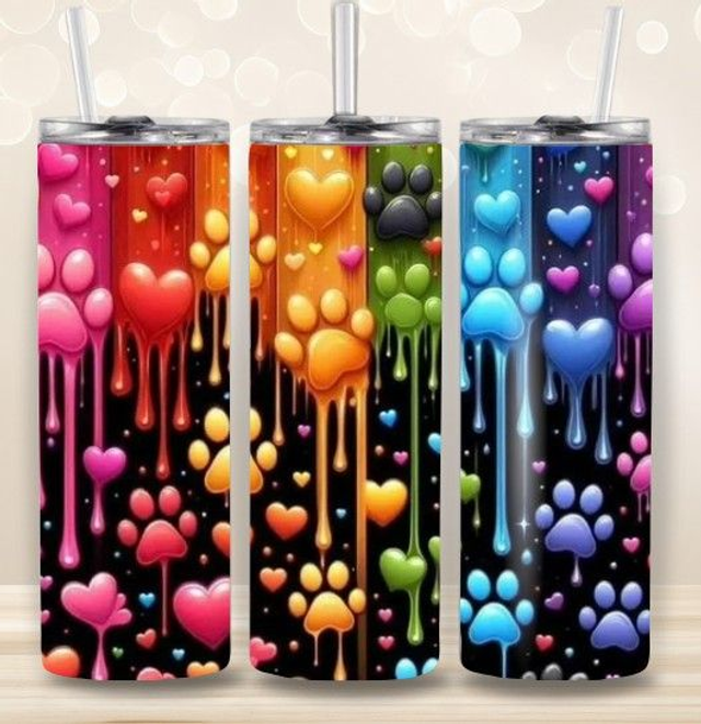 Rainbow Dog Paws