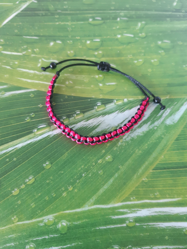 Armband pink schwarz