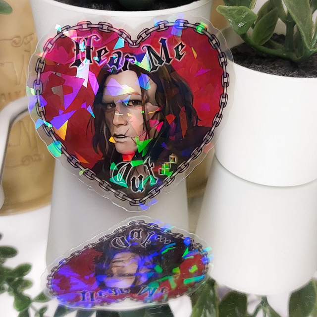 Frankenstein creature sticker holo