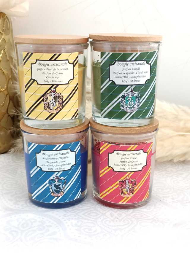 Bougie 4 maisons Harry Potter