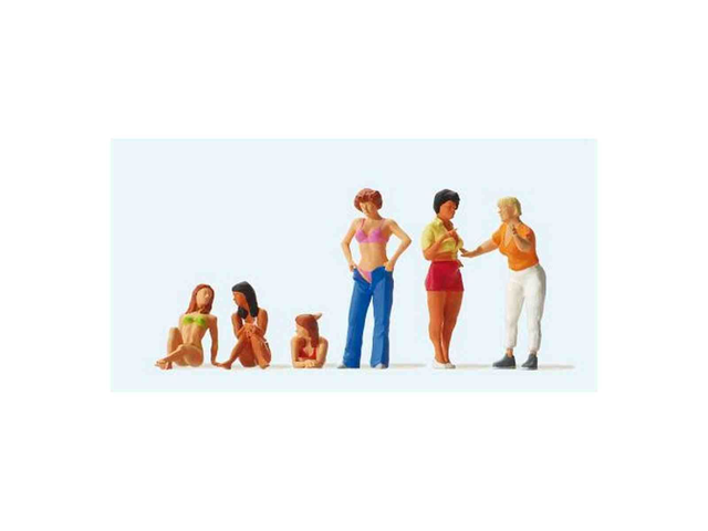 femmes au camping Preiser 65358 1/43