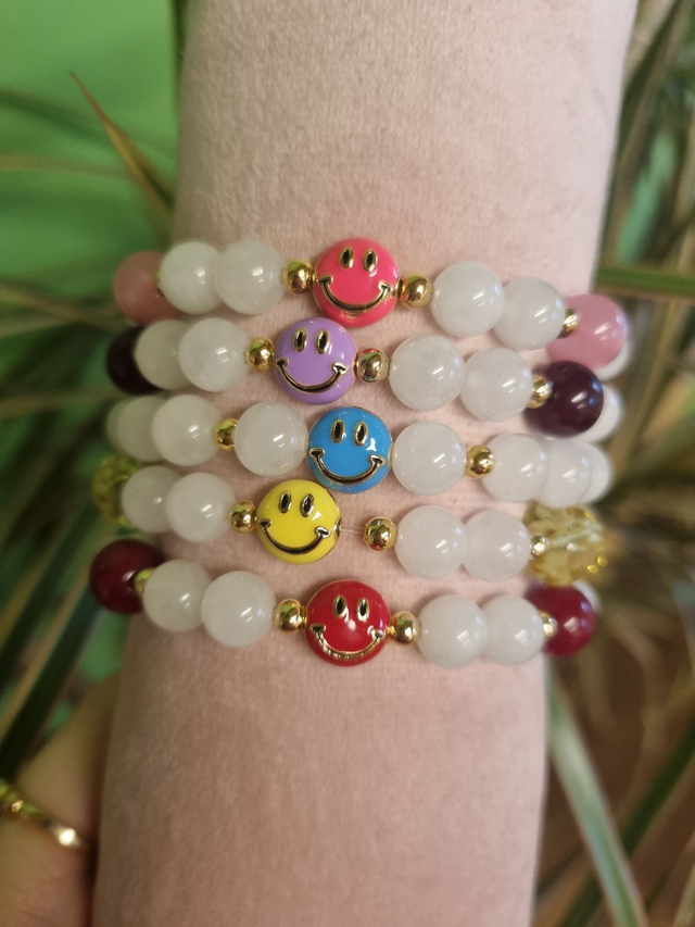 SMILEY Armband, Jade