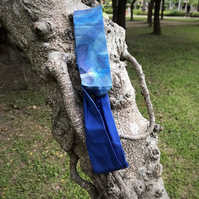 Headband Waves Electric Blue 