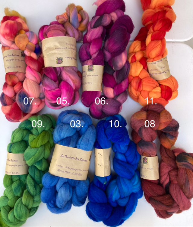 Ruban Peigné à filer/feutrer