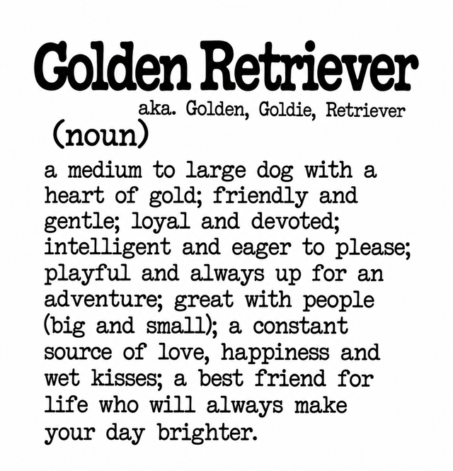 Dog Breed Definition Mug – Golden Retriever | Funny Dog Lover Gift