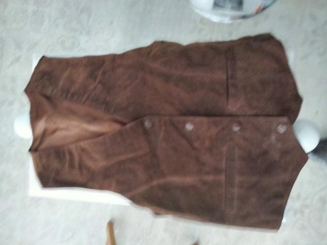 Gilet En Daim Marron 