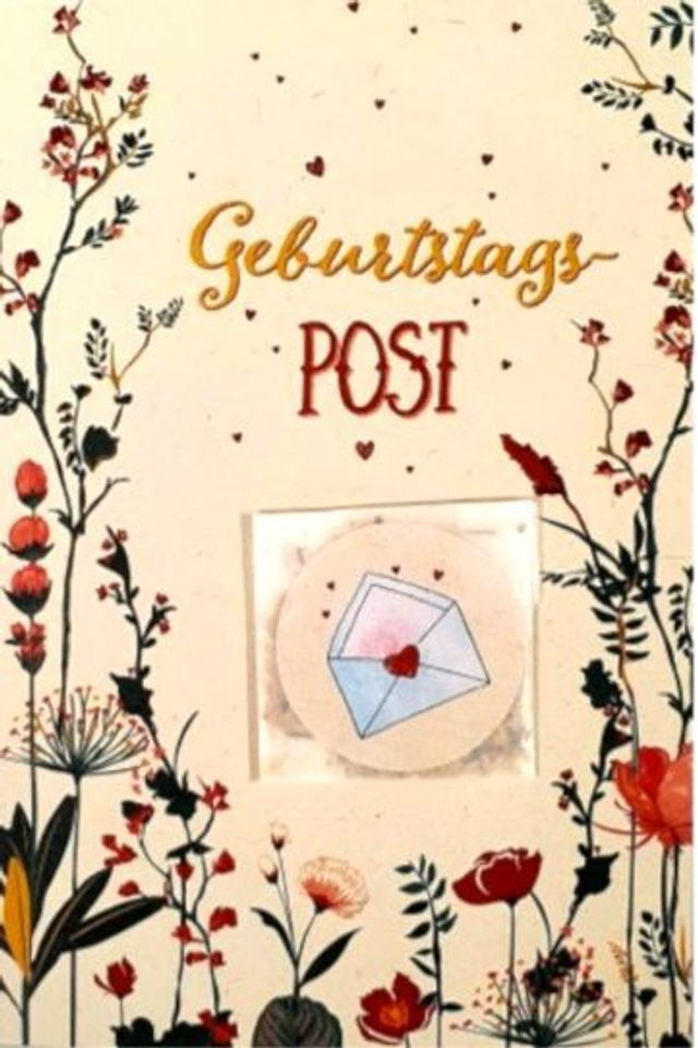 Geburtstagskarte mit Blumensamen 52