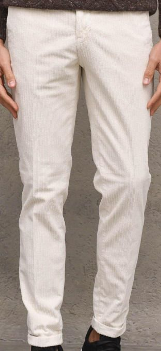 489MI1996 - PANTALONE Moro in velluto tasca a filo