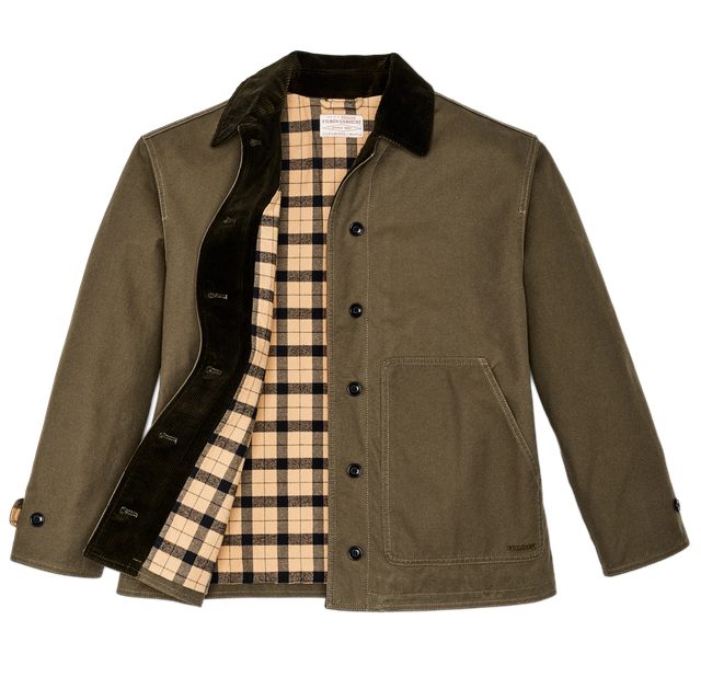 Filson Woman’s Dry Tin Cloth Barn Coat Marsh Olive