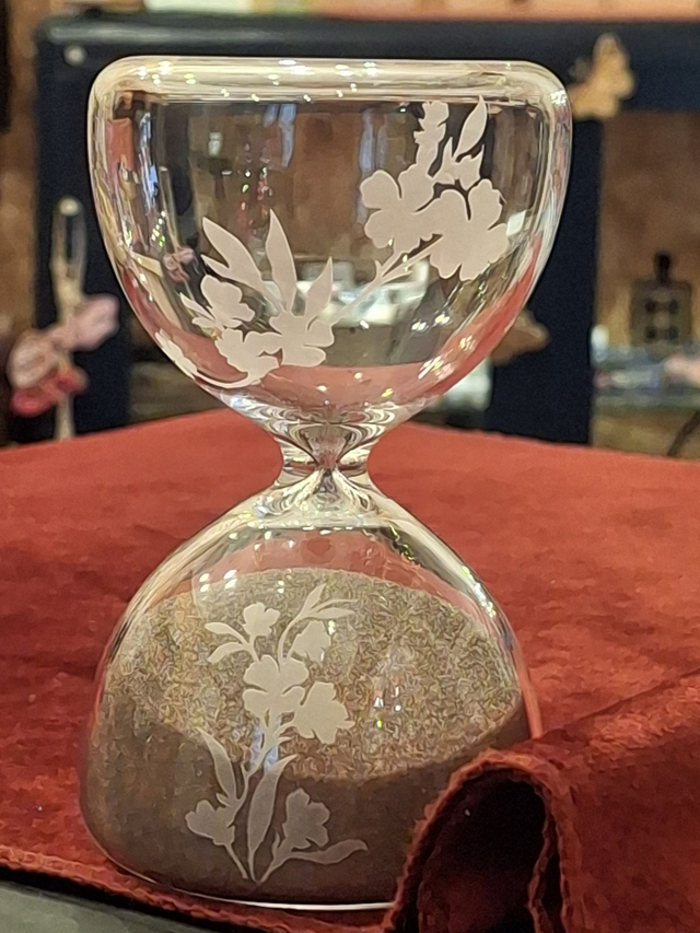 Sablier Branche de laurier fleuri 3min