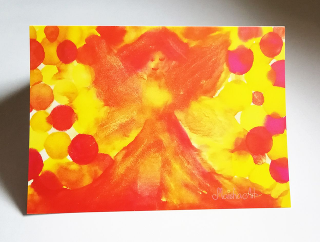 Voščilnica, Srčni Angel