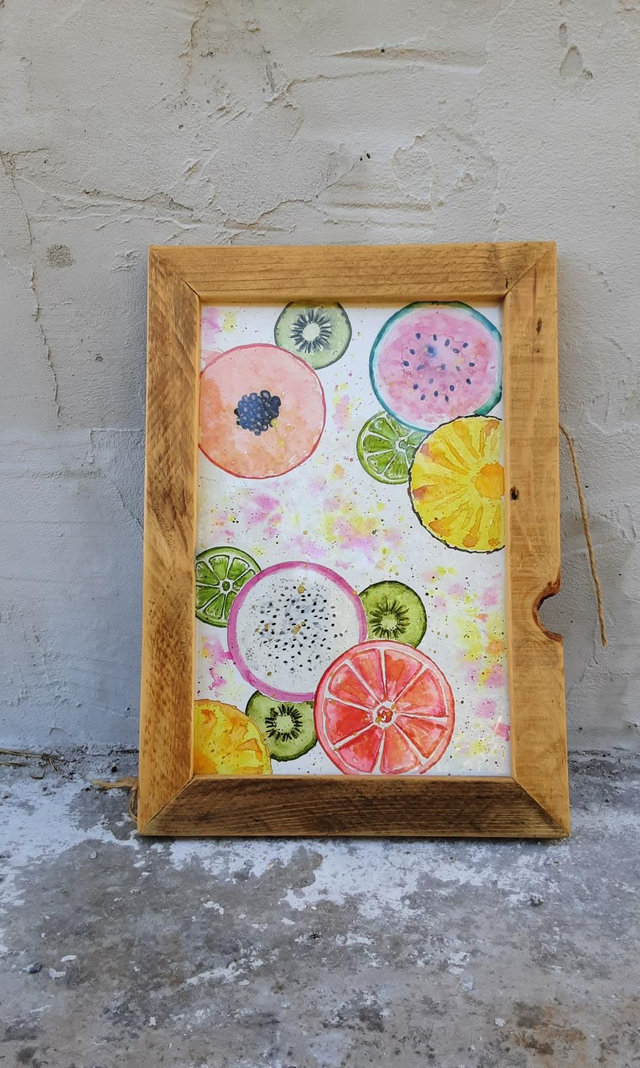 Aquarelle Fruits Tropicaux 