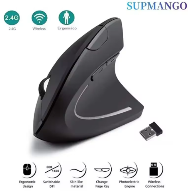 Souris Verticale Sans Fil