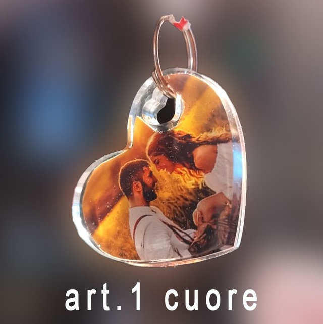 CRISTALLO CHIMICO (RESINA) PORTACHIAVI O CIONDOLO IN  VARI FORMATI