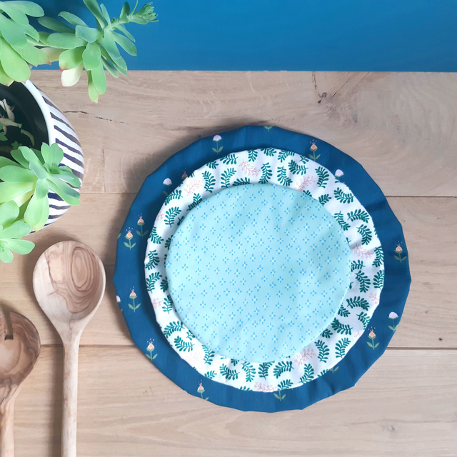 Lot de 3 charlottes à plats - Petites fleurs vintage