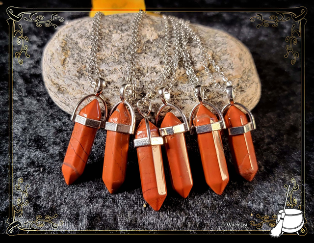 Pendentif Jaspe rouge